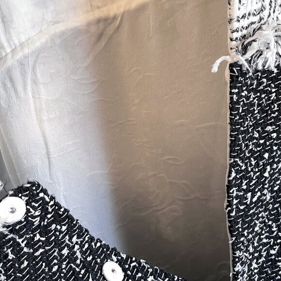 Chanel 2014 Black Ivory Tweed Combo Sleeveless Shift Dress - Picture 9 of 9